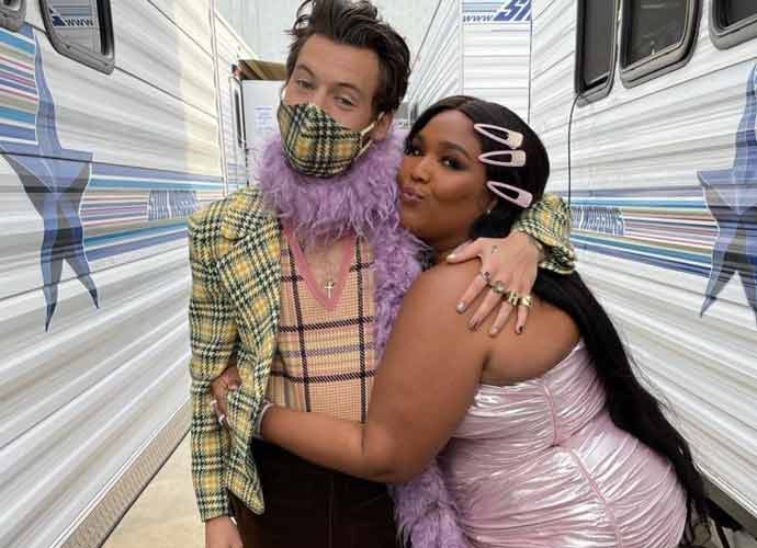 Lizzo & Harry Styles at the Grammys 2021 (Image: Instagram)