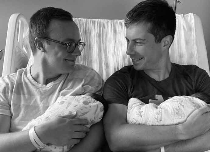 Transportation Secretary Pete Buttigieg & Husband Chasten Buttigieg Welcome Adopted Twins (Image: Twitter)