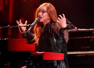 LOS ANGELES, CA - DECEMBER 01: Singer Tori Amos performs onstage during the 'Native Invader' album tour at The Theatre at Ace Hotel on December 1, 2017 in Los Angeles, California. (Photo by Scott Dudelson/Getty Images)