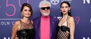 NEW YORK, NEW YORK - OCTOBER 08: Pedro Almodóvar, Penélope Cruz and Milena Smit attend the premiere for "Parallel Mothers" during the 59th New York Film Festival at Alice Tully Hall, Lincoln Center on October 08, 2021 in New York City. (Photo by Dimitrios Kambouris/Getty Images)
