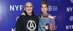 NEW YORK, NEW YORK - OCTOBER 04: Actors Joaquin Phoenix and Gaby Hoffmann attend the photo call for 'C'mon C'mon' during the 59th New York Film Festival at Elinor Bunin Munroe Film Center on October 04, 2021 in New York City. (Photo by Cindy Ord/Getty Images)
