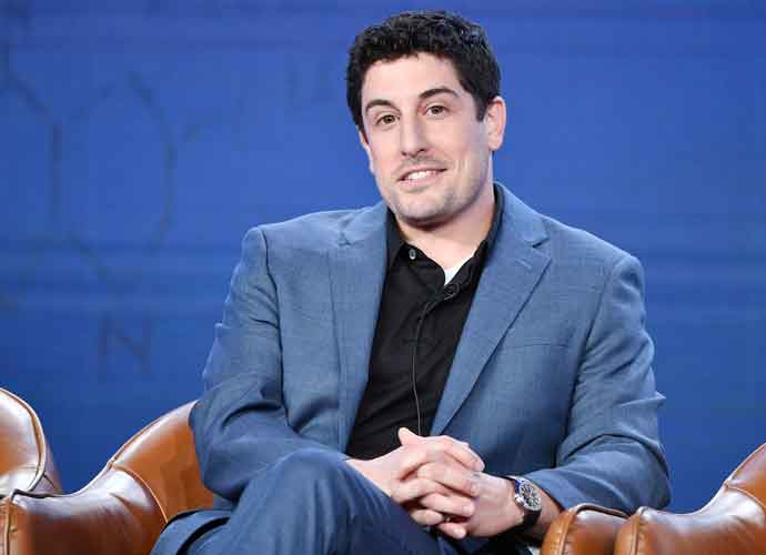 PASADENA, CALIFORNIA - JANUARY 07: Jason Biggs of 'Out Matched' speaks during the Fox segment of the 2020 Winter TCA Press Tour at The Langham Huntington, Pasadena on January 07, 2020 in Pasadena, California. (Photo by Amy Sussman/Getty Images)