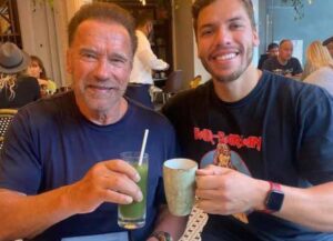 Joseph Baena and father Arnold Schwarzenegger (Image: Instagram)