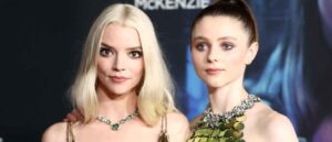 LOS ANGELES, CALIFORNIA - OCTOBER 25: (L-R) Anya Taylor-Joy and Thomasin McKenzie attend Focus Features' premiere of "Last Night In Soho" at Academy Museum of Motion Pictures on October 25, 2021 in Los Angeles, California. (Photo by Matt Winkelmeyer/Getty Images)