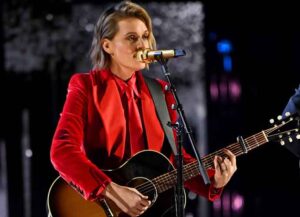 CLEVELAND, OHIO - OCTOBER 30: Brandi Carlile performs onstage during the 36th Annual Rock & Roll Hall Of Fame Induction Ceremony at Rocket Mortgage Fieldhouse on October 30, 2021 in Cleveland, Ohio. (Photo by Kevin Mazur/Getty Images for The Rock and Roll Hall of Fame )