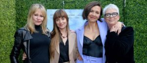 WEST HOLLYWOOD, CALIFORNIA - NOVEMBER 07: (L-R) Melanie Griffith, Dakota Johnson, Maggie Gyllenhaal, and Jamie Lee Curtis attend Netflix's The Lost Daughter Women's Luncheon and Screening at San Vicente Bungalows on November 07, 2021 in West Hollywood, California. (Photo by Vivien Killilea/Getty Images for Netflix)