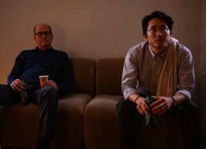 Richard Jenkins & Steven Yeun in 'The Humans' (Image: Showtime)