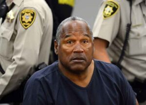 LAS VEGAS, NV - MAY 14: O.J. Simpson appears during a break in an evidentiary hearing in Clark County District Court on May 14, 2013 in Las Vegas, Nevada. Simpson, who is currently serving a nine-to-33-year sentence in state prison as a result of his October 2008 conviction for armed robbery and kidnapping charges, is using a writ of habeas corpus to seek a new trial, claiming he had such bad representation that his conviction should be reversed. (Photo by Ethan Miller/Getty Images)