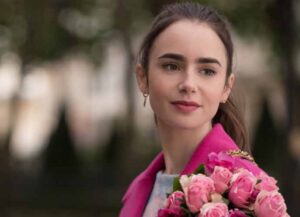 Lily Collins in 'Emily In Paris' (Image: Netflix)