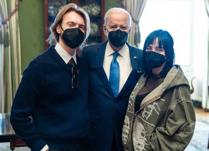 Billie Eilish & Finneas with Biden at the White House (Image: Instagram)