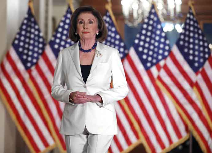 WASHINGTON, DC - DECEMBER 05: Speaker of the House Nancy Pelosi (D-CA) announced that the House will proceed with articles of impeachment against President Donald Trump at the Speaker's Balcony in the U.S. Capitol December 05, 2019 in Washington, DC. (Photo: Getty)