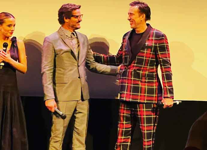 Nic Cage & Pedro Pascal at premiere of 'Massive Weight of Staggering Talent' at Paramount Theater in Austin, Texas during SXSW (Image: Erik Meers)