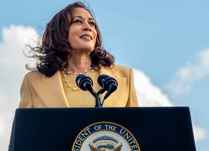 SELMA, ALABAMA - MARCH 06: U.S. Vice President Kamala Harris speaks during commemorations for the 57th anniversary of 