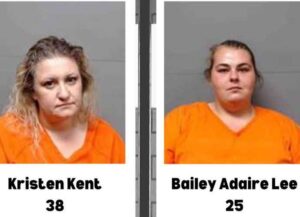 Kristen Kent & Bailey Adaire Lee's mugshots (Image: Franklin Country Sheriff)