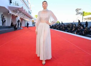 VENICE, ITALY - SEPTEMBER 05: Maria Sharapova attends the red carpet of the movie "Illusions Perdues" during the 78th Venice International Film Festival on September 05, 2021 in Venice, Italy. (Photo by Pascal Le Segretain/Getty Images)