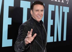 NEW YORK, NEW YORK - APRIL 10: Nicolas Cage attends "The Unbearable Weight Of Massive Talent" New York Screening at Regal Essex Crossing on April 10, 2022 in New York City. (Photo by Dimitrios Kambouris/Getty Images)