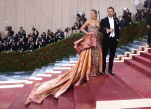 NEW YORK, NEW YORK - MAY 02: Blake Lively and Ryan Reynolds attend "In America: An Anthology of Fashion," the 2022 Costume Institute Benefit at The Metropolitan Museum of Art on May 02, 2022 in New York City. (Photo by Taylor Hill/Getty Images)