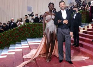 NEW YORK, NEW YORK - MAY 02: Jodie Turner-Smith and Joshua Jackson attend "In America: An Anthology of Fashion," the 2022 Costume Institute Benefit at The Metropolitan Museum of Art on May 02, 2022 in New York City. (Photo by Taylor Hill/Getty Images)