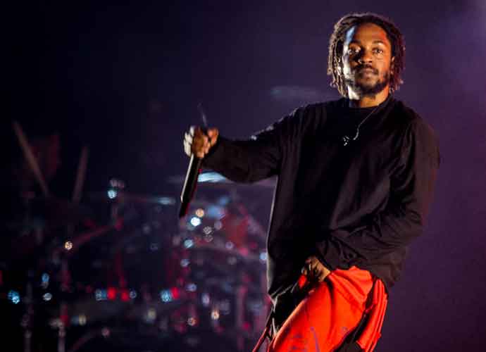BUENOS AIRES, ARGENTINA - MARCH 31: Kendrick Lamar performs during the third day of Lollapalooza Buenos Aires 2019 at Hipodromo de San Isidro on March 31, 2019 in Buenos Aires, Argentina. (Photo by Santiago Bluguermann/Getty Images)