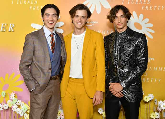NEW YORK, NEW YORK - JUNE 14: (L-R) Sean Kaufman, Christopher Briney, and Gavin Casalegno attend the New York City premiere of the Prime Video series 