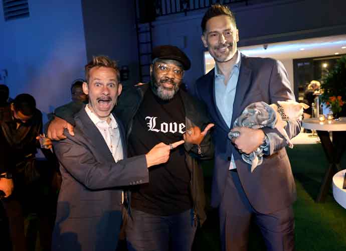 ‘Moonhaven’ Stars Joe Manganiello, Dominic Monaghan & Kadeem Hardison Pose With Dog At Premiere Party