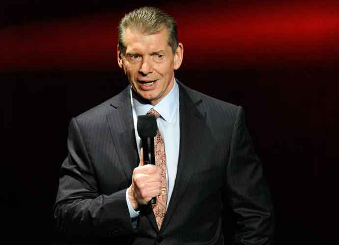 LAS VEGAS, NV - JANUARY 08: WWE Chairman and CEO Vince McMahon speaks at a news conference announcing the WWE Network at the 2014 International CES at the Encore Theater at Wynn Las Vegas on January 8, 2014 in Las Vegas, Nevada. The network will launch on February 24, 2014 as the first-ever 24/7 streaming network, offering both scheduled programs and video on demand. The USD 9.99 per month subscription will include access to all 12 live WWE pay-per-view events each year. CES, the world's largest annual consumer technology trade show, runs through January 10 and is expected to feature 3,200 exhibitors showing off their latest products and services to about 150,000 attendees. (Photo by Ethan Miller/Getty Images)