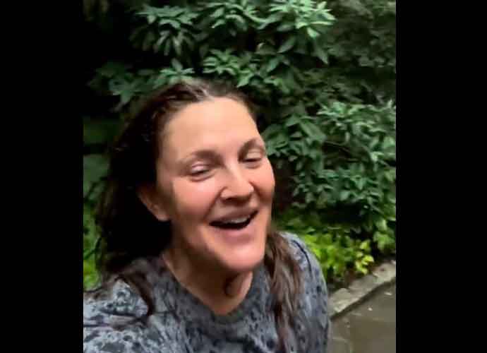 Drew Barrymore gies viral for wholesome rain video (Image: Instagram)