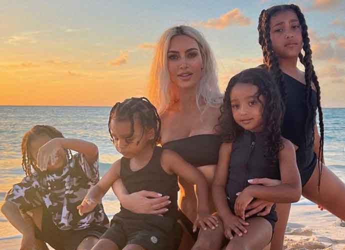 Kim Kardashian enjoys beach vacation with family (Image: Instagram)