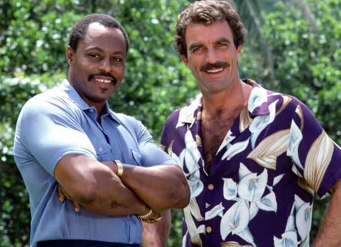 Robert E. Mosley & Tom Selleck in Magnum P.I. (Image: Universal)