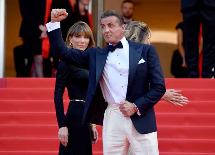 CANNES, FRANCE - MAY 25: Jennifer Flavin and Sylvester Stallone attend the closing ceremony screening of 
