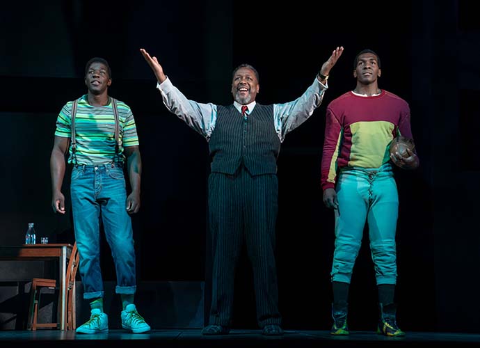 Wendell Pierce, Khris Davis and McKinley Belcher III 'Death of A Salesman' on Broadway (Image: DCA)