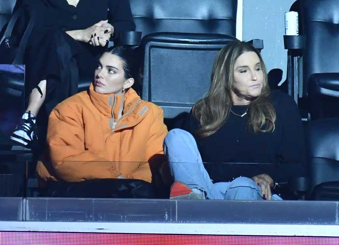 LOS ANGELES, CALIFORNIA - OCTOBER 23: Kendall Jenner (L) and Caitlyn Jenner attend a basketball game between the Los Angeles Clippers and Phoenix Suns at Crypto.com Arena on October 23, 2022 in Los Angeles, California. (Photo by Allen Berezovsky/Getty Images)