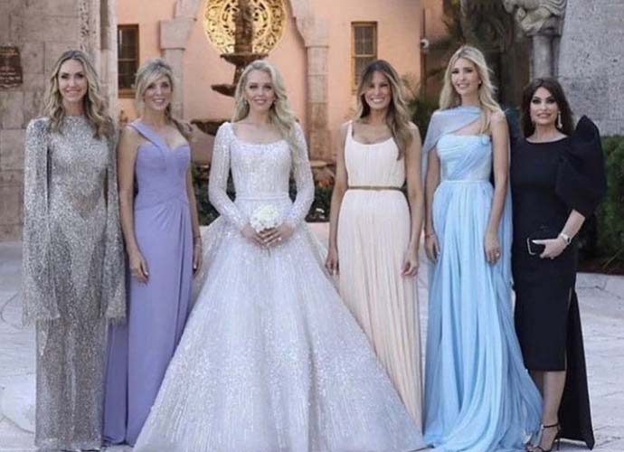 Kimberly Guilfoyle criticized for wearing black.dress to Tiffany Trump's wedding (Image: Instagram)