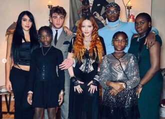 Madonna with 6 kids at family Thanksgiving 2022 dinner (Image: Instagram)