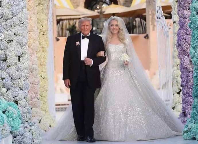 DonaldTrump walks daughter Tiffany Trump down the aisle at wedding (Image: Instagram)