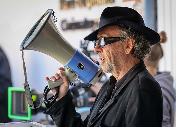 LYON, FRANCE - OCTOBER 22: Tim Burton attends the Re-production Of Silent Documentary Film Directed In 1895 By Late French Filmmaker Louis Lumiere during the 14th Film Festival Lumiere on October 22, 2022 in Lyon, France. (Photo by Arnold Jerocki/Getty Images)