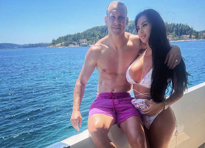 Croatia's Domagoj Vida and wife Ivana Gugic pose on boat (Image: Instagram)