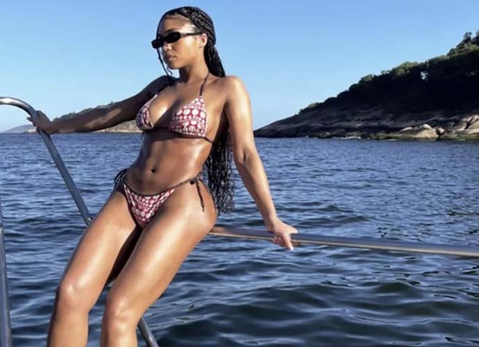Lori Harvey shows off bikini in Rio (Image: Instagram)