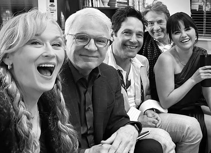 Meryl Streep with 'Only Murders in the Building' cast (Image: Instagram)