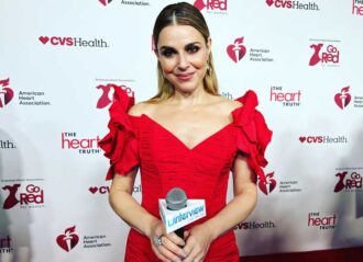 Cara Buono attends Red Dress Concert 2023 in NYC (Image: Erik Meers)