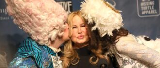 CAMBRIDGE, MASSACHUSETTS - FEBRUARY 04: Jennifer Coolidge participates in a theatrical show while being honored by Hasty Pudding Theatricals as 2023 Woman Of The Year at Farkas Hall on February 04, 2023 in Cambridge, Massachusetts. (Photo by Scott Eisen/Getty Images for Hasty Pudding Theatricals)