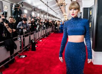 LOS ANGELES, CALIFORNIA - FEBRUARY 05: (FOR EDITORIAL USE ONLY) Taylor Swift attends the 65th GRAMMY Awards on February 05, 2023 in Los Angeles, California. (Photo by Amy Sussman/Getty Images)