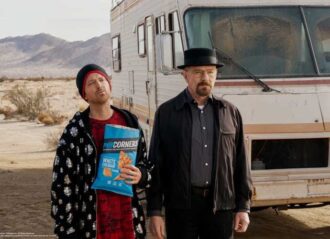 Aaron Paul & Brian Cranston return as 'Breaking Bad's Jessie & Walt for Super Bowl commercial (Image: YouTube