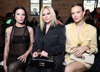 PARIS, FRANCE - MARCH 05: Halsey, Avril Lavigne and Josephine Skriver attend the Lanvin Womenswear Fall Winter 2023-2024 show as part of Paris Fashion Week on March 05, 2023 in Paris, France. (Photo by Pascal Le Segretain/Getty Images)