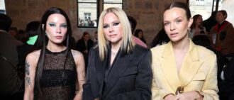 PARIS, FRANCE - MARCH 05: Halsey, Avril Lavigne and Josephine Skriver attend the Lanvin Womenswear Fall Winter 2023-2024 show as part of Paris Fashion Week on March 05, 2023 in Paris, France. (Photo by Pascal Le Segretain/Getty Images)