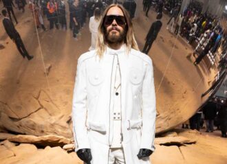 MARCH 02: Jared Leto attends the Off-White Womenswear Fall Winter 2023-2024 show as part of Paris Fashion Week on March 02, 2023 in Paris, France. (Photo by Peter White/Getty Images)