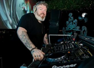 LAS VEGAS, NEVADA - JUNE 14: Actor and DJ Kristian Nairn performs during the Rave of Thrones comic con party at The Hustler Club on June 14, 2019 in Las Vegas, Nevada. (Photo by Gabe Ginsberg/Getty Images for GR Management )