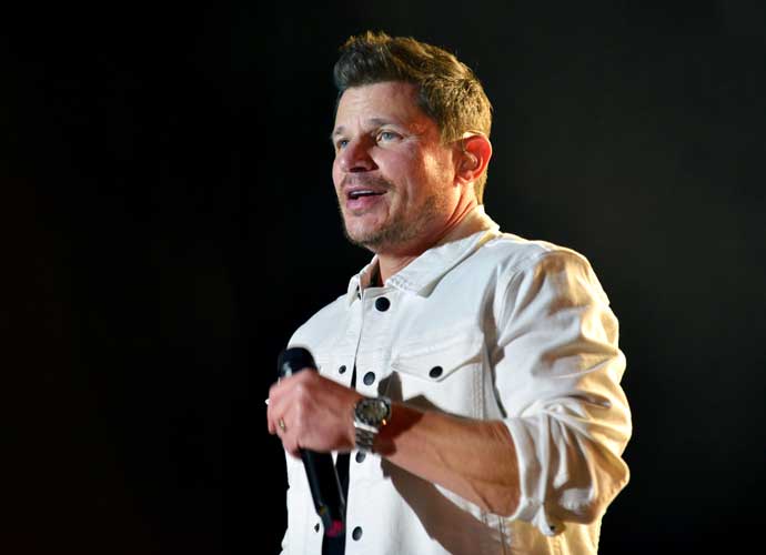 COCONUT CREEK, FL - FEBRUARY 28: Nick Lachey of 98 Degrees performs on stage at Seminole Casino Coconut Creek on February 28, 2020 in Coconut Creek, Florida. (Photo by Johnny Louis/Getty Images