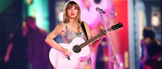 GLENDALE, ARIZONA - MARCH 17: Taylor Swift performs onstage for the opening night of "Taylor Swift | The Eras Tour" at State Farm Stadium on March 17, 2023 in Swift City, ERAzona (Glendale, Arizona). The city of Glendale, Arizona was ceremonially renamed to Swift City for March 17-18 in honor of The Eras Tour. (Photo by John Shearer/Getty Images for TAS Rights Management)