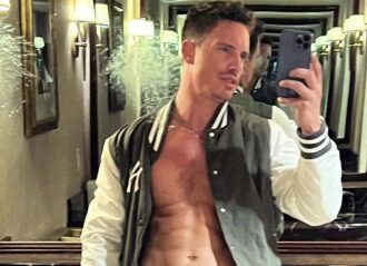 Model Jeff Thomas in a selfie last week (Image: Instagram)